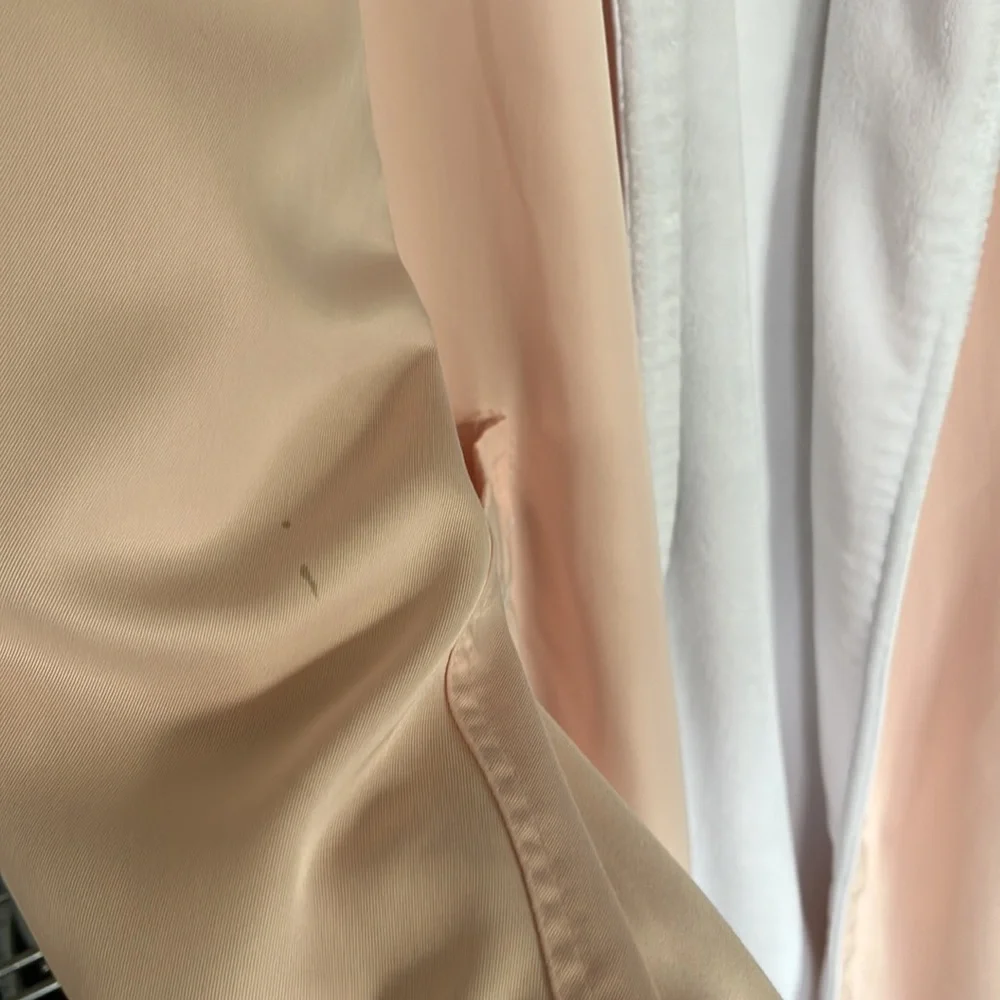 Classic Long Shawl Collar Robe - Peach color Sz M - Picture 5 of 16